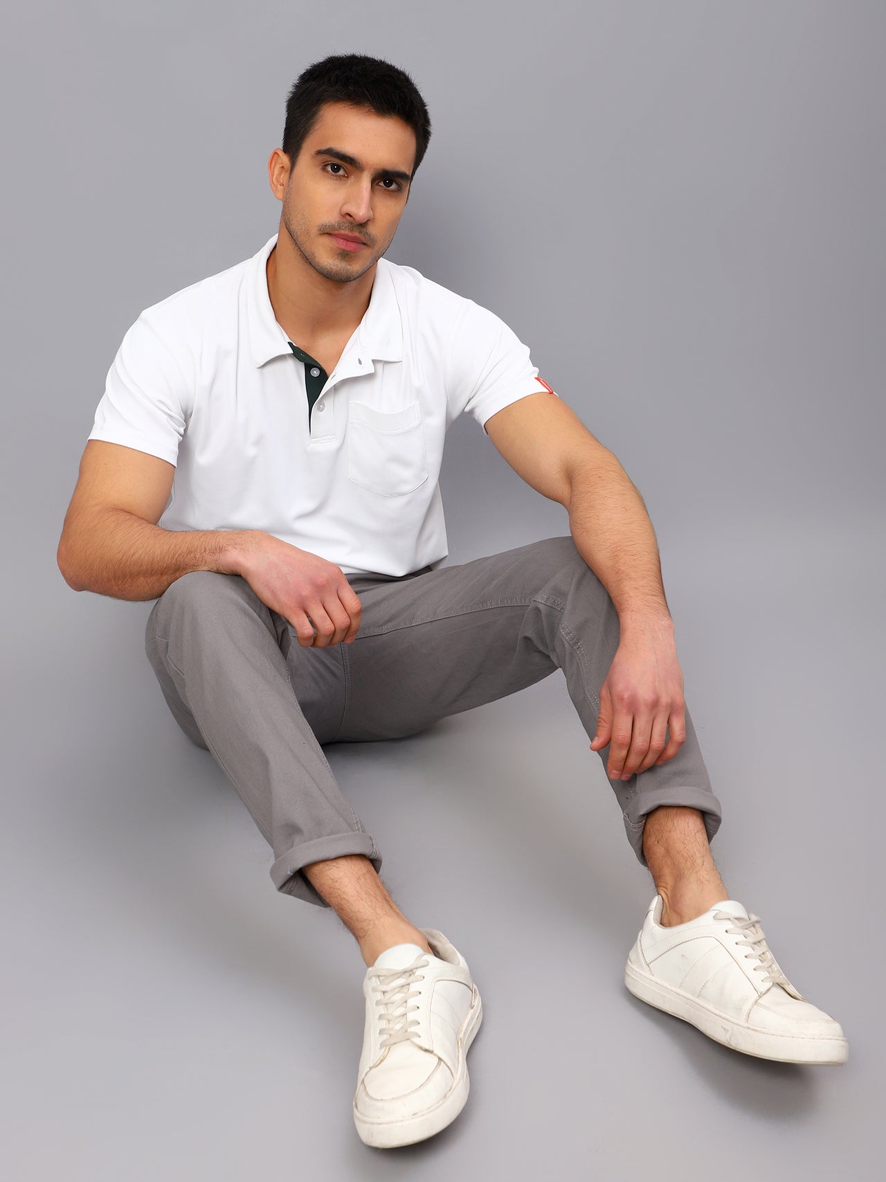 Contrast Placket Polo