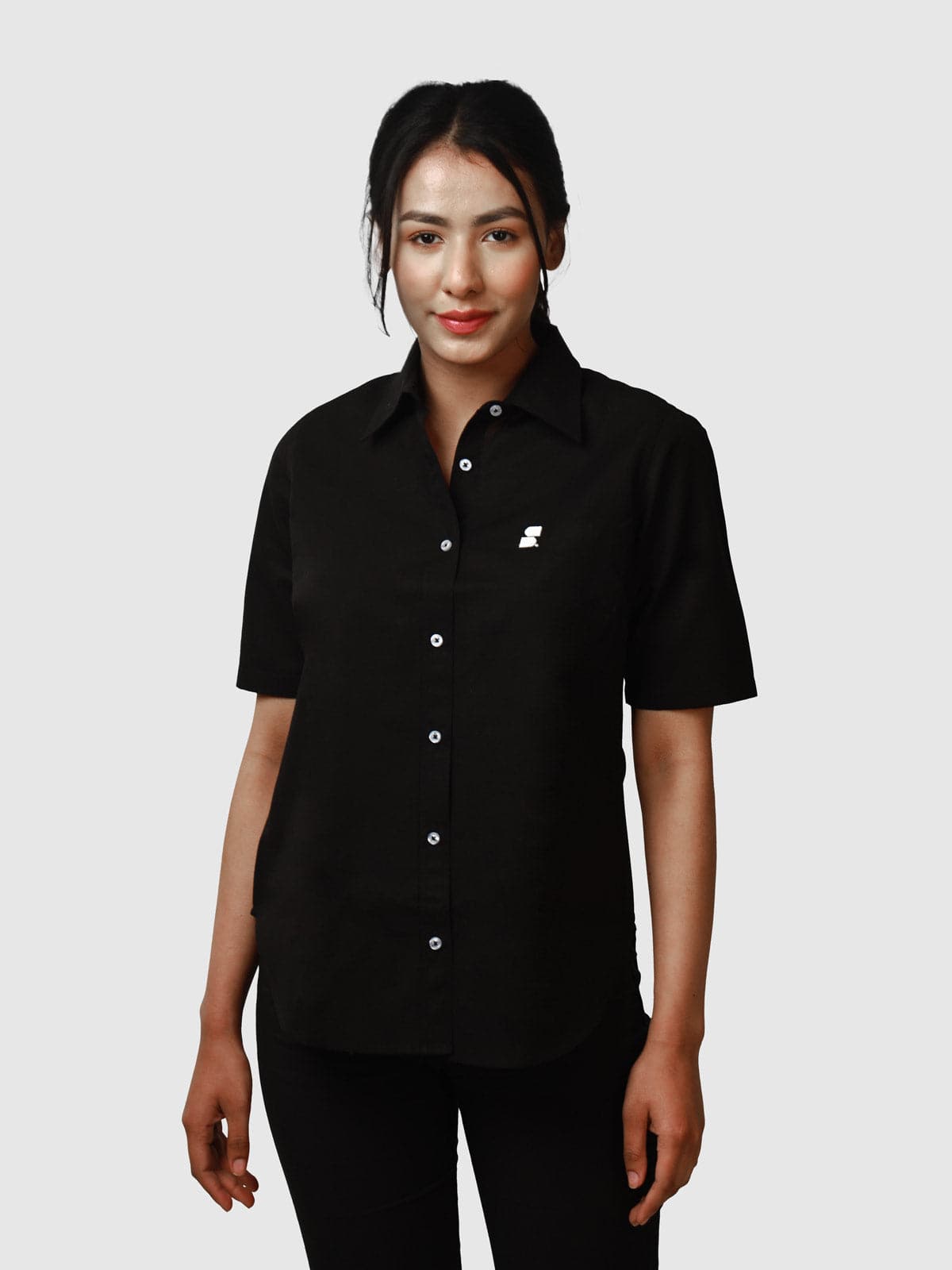 Women's HEMP Shirt: Black