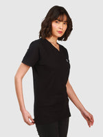Women's Supima V-Neck: Black