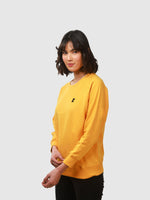 Women's Recycled Cotton Sweatshirt: Sunrise Yellow