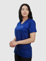 Women's Supima V-Neck: Dark Blue