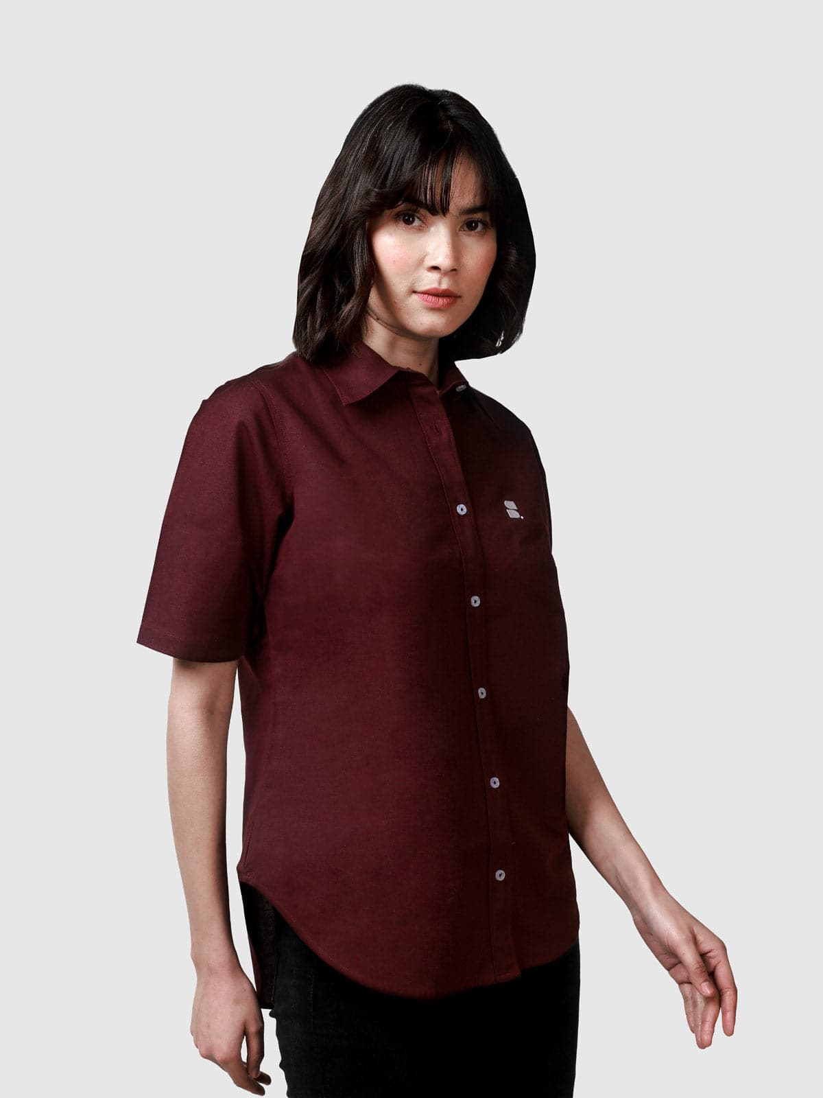 Women's HEMP Shirt: Wine