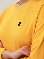Women's Recycled Cotton Sweatshirt: Sunrise Yellow