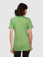 Women's Supima V-Neck: Green
