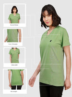 Supima V-Neck: Green