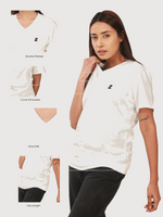 Supima V-Neck: Coconut Milk