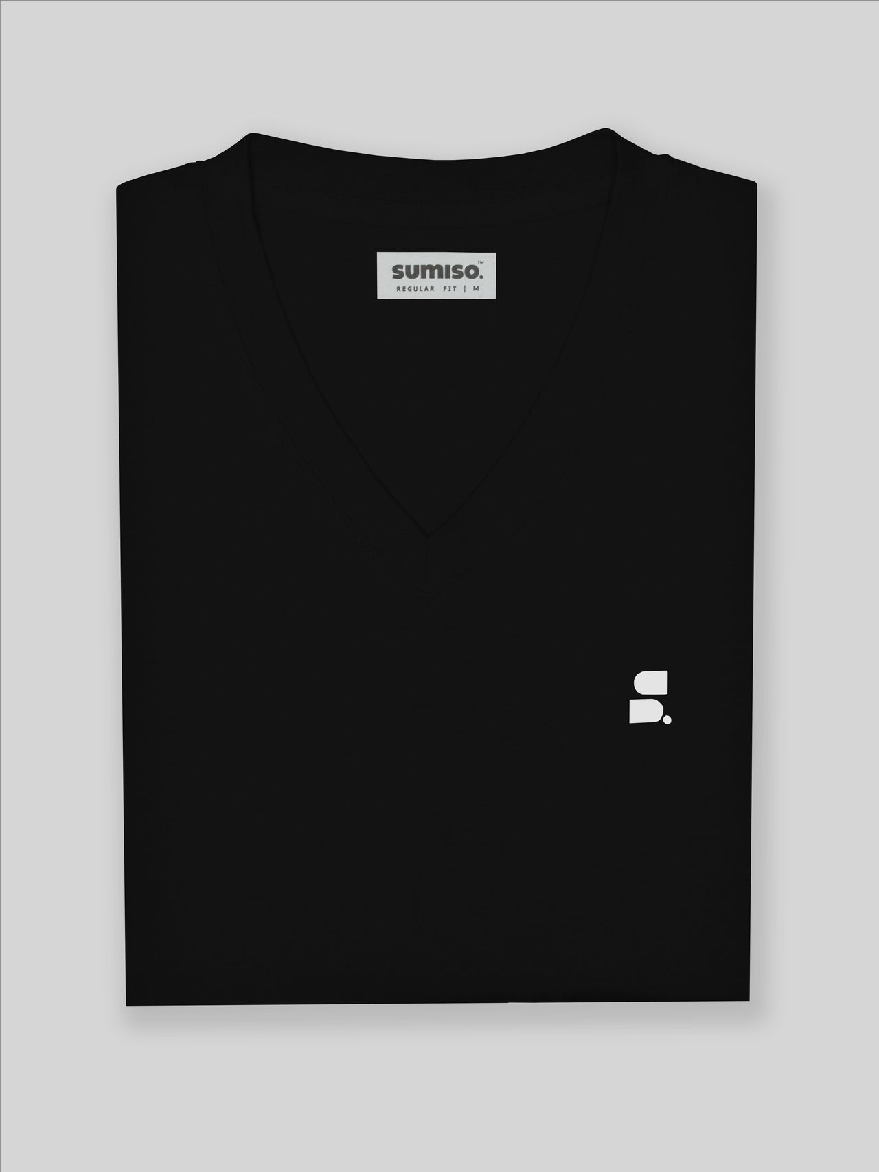 Women's Supima V-Neck: Black