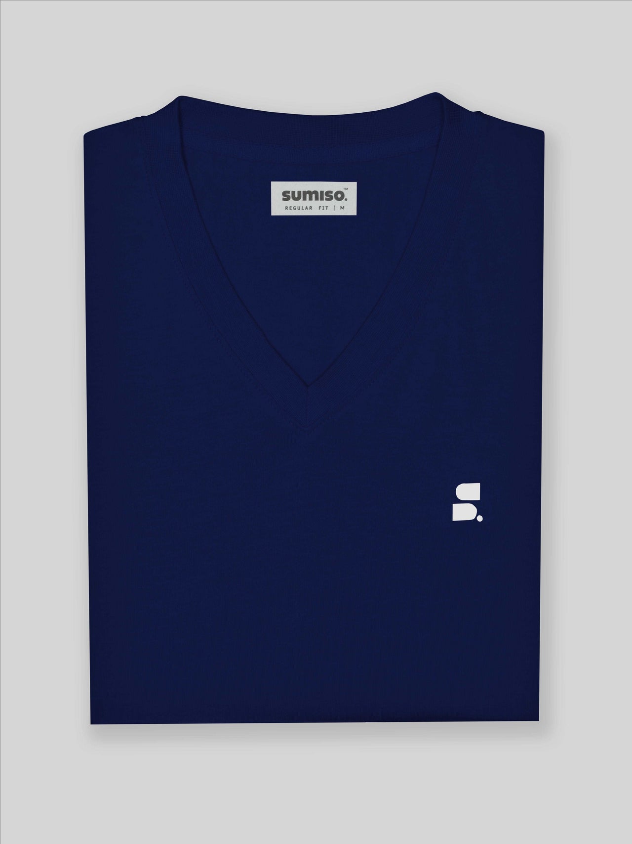 Women's Supima V-Neck: Dark Blue