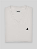Supima V-Neck: Off White