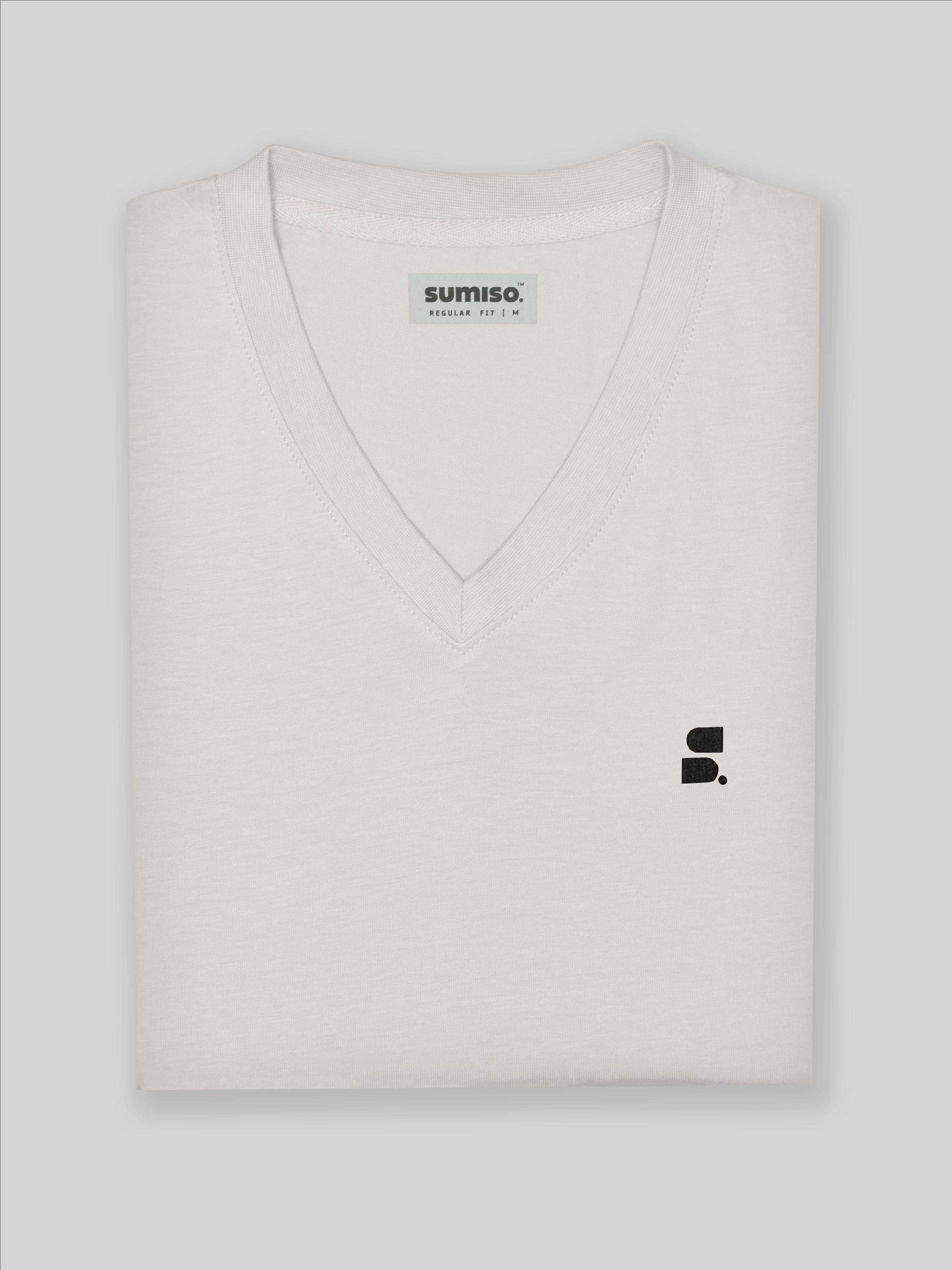 Supima V-Neck: Off White