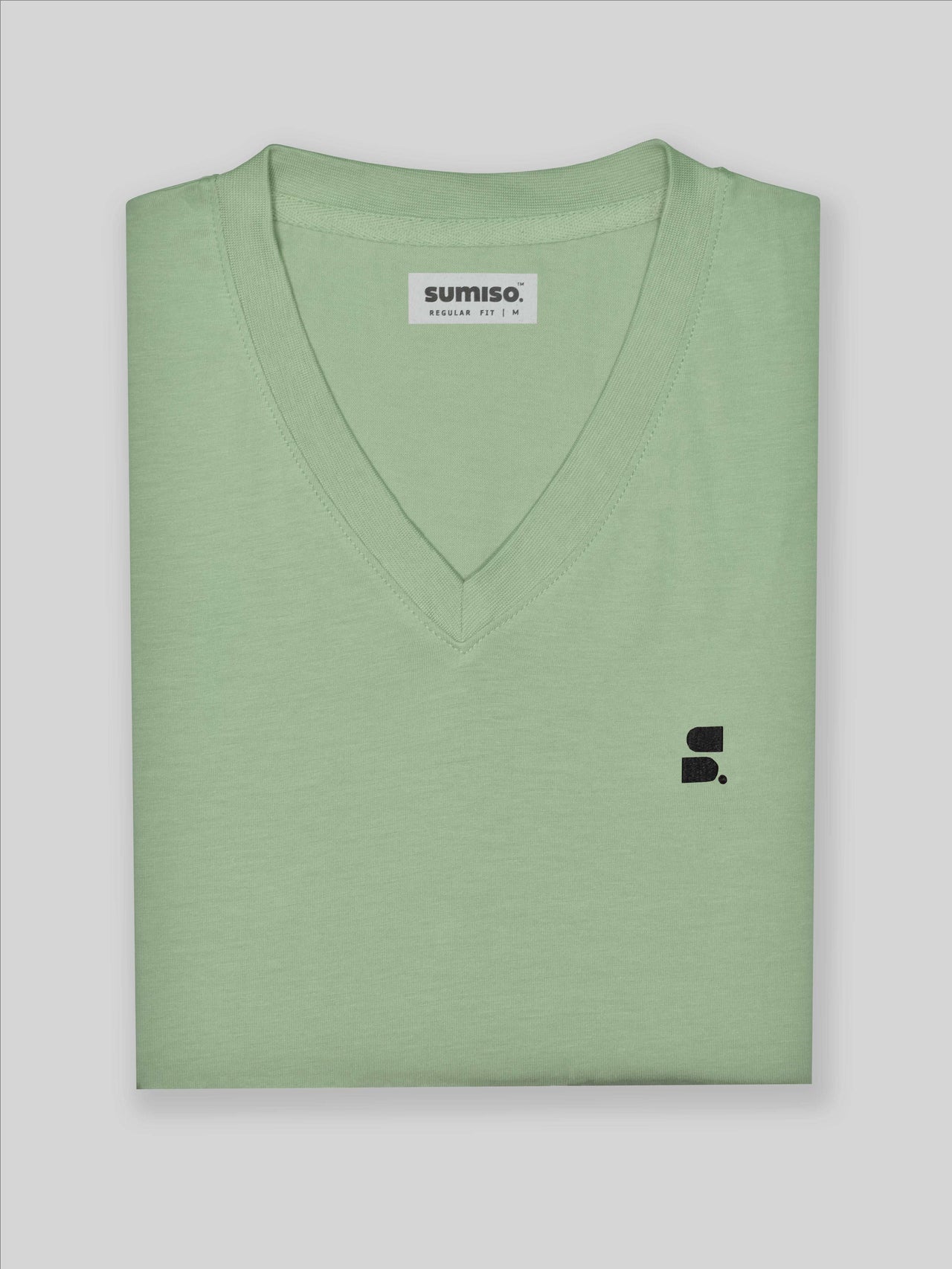 Women's Supima V-Neck: Green