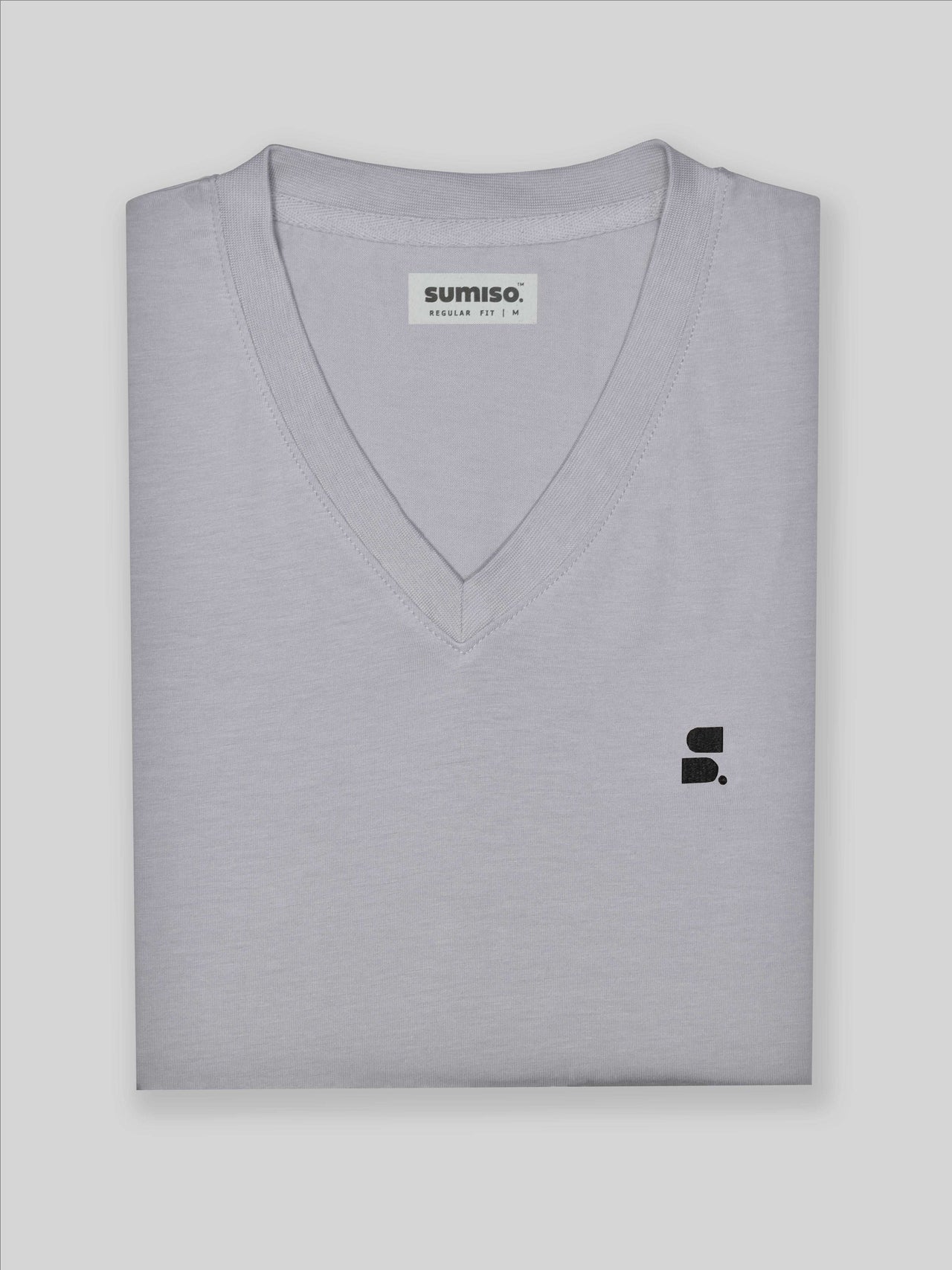 Women's Supima V-Neck: Grey