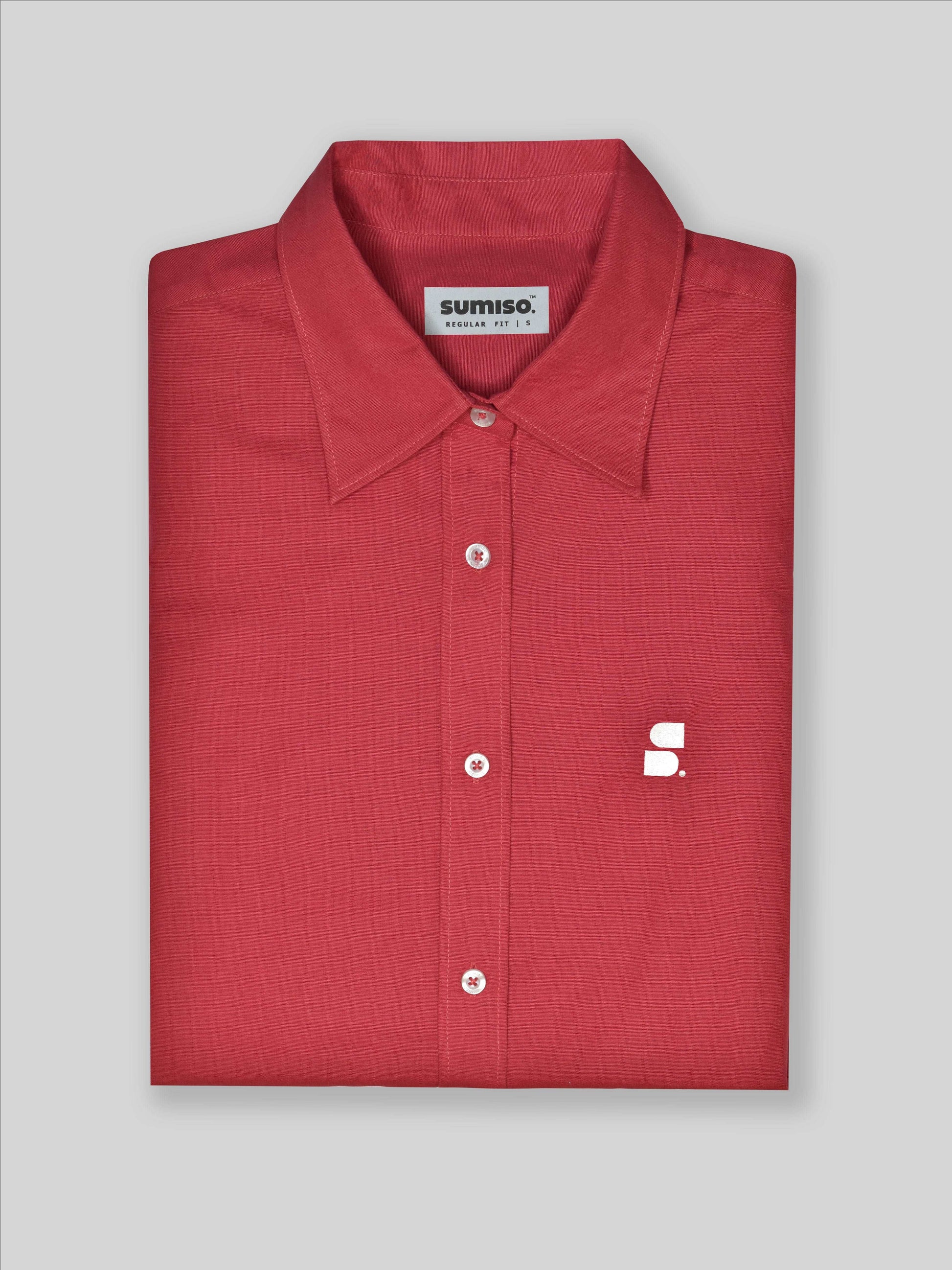 HEMP Shirt: Red Pink