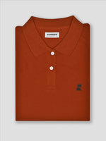 Supima Cropped Polo: Brown