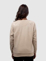 Women's Recycled Cotton Sweatshirt: Beige