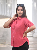 HEMP Shirt: Red Pink